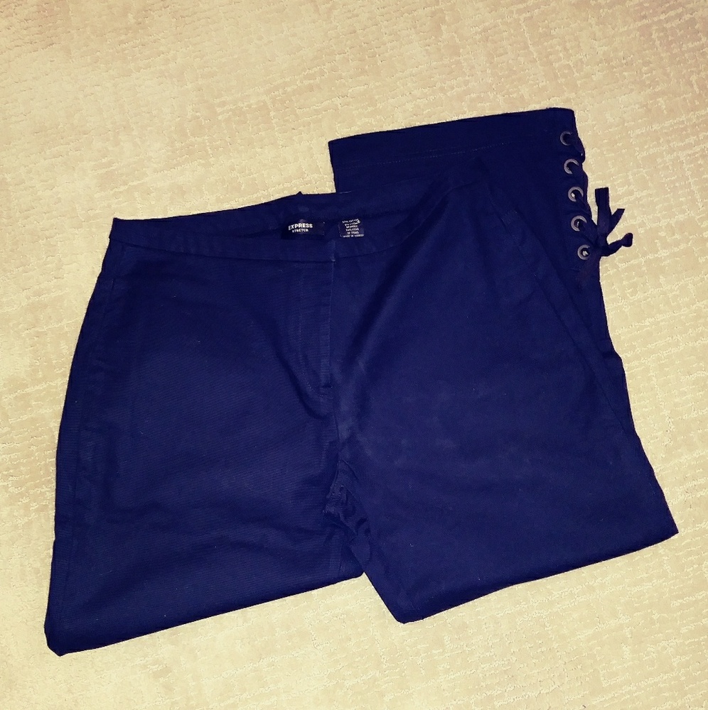 Express lace up pants.